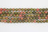 Unakite Gemstone Beads, 8mm, Faceted
